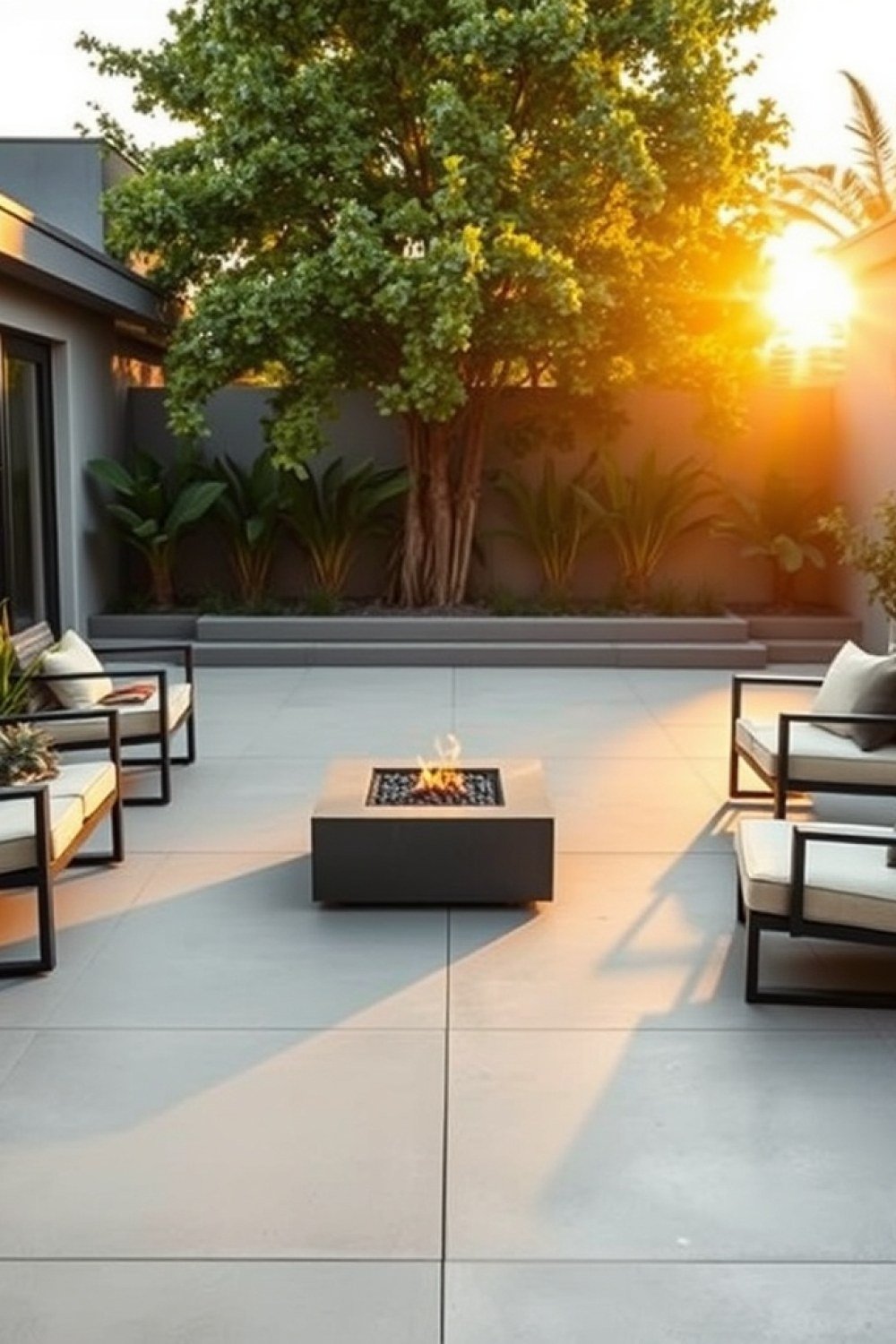 15 Back Yard Cement Ideas for Clean, Modern Outdoor Spaces 7 15 Back Yard Cement Ideas for Clean, Modern Outdoor Spaces